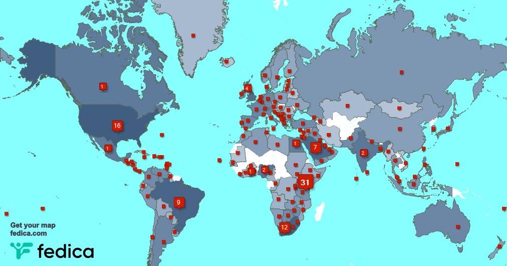 I have 12 new followers from Saudi Arabia 🇸🇦, and more last week. See fedica.com/!MseeWaHome