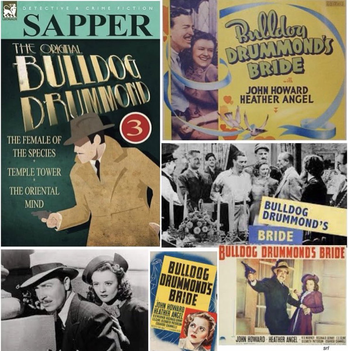 SaveRedlandLibr's tweet photo. 8:35am TODAY on @TalkingPicsTV 

The 1939 #Comedy #Thriller film🎥 “Bulldog Drummond’s Bride” directed by #JamesPHogan and written by #StuartPalmer &amp; #GarnettWeston 

Based on the 1937 story📖 “The Oriental Mind” by #HermanCMcNeile (w/as #Sapper)

🌟#JohnHoward #HeatherAngel https://t.co/O46E39zU6l