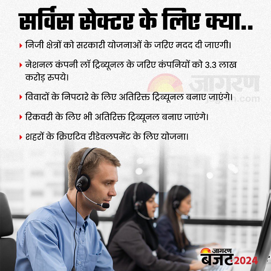JagranNews's tweet image. सर्विस सेक्टर के लिए क्या…?

#budget2024 #servicesector #budgetwithjagran @FinMinIndia