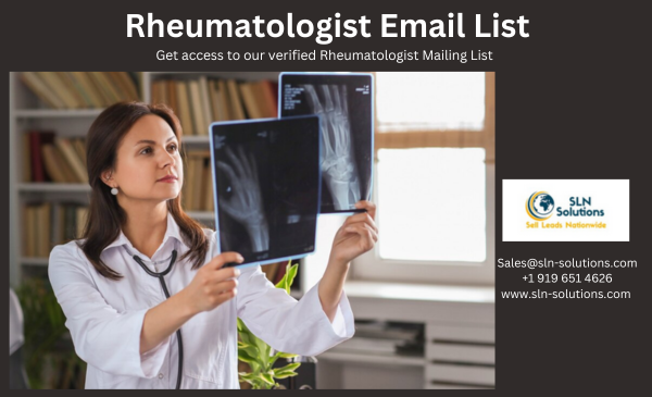 SLNSolutions's tweet image. Maximize Your ROI with SLN Solutions&apos; Rheumatologist Email List 📈

To know more visit : sln-solutions.com/rheumatologist…

#Rheumatologist #database #healthcare #SLNSolutions #EmailMarketing #physicians #Rheumatologistemaillist