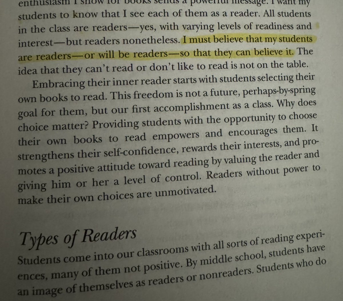 Summer read and I’m so glad this was recommended to me. Full of common sense practices but it allowed me to reflect on my teaching this past year and notice where I can make changes to ensure student success. 📖 #TheBookWhisperer <a href="/donalynbooks/">Donalyn Miller</a> @writeguyjeff <a href="/LamkinLeopards/">Lamkin Elementary</a>