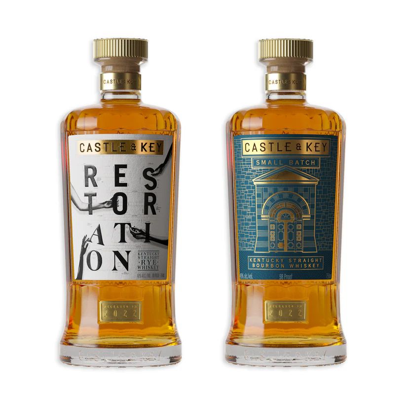 CASTLE &amp; KEY BATCH 3 BOURBON &amp; RYE SET A bottle of 2022 Restoration Rye whiskey and 2023 Small Batch bourbon are included in this set. Limited edition supply. Buy Now buff.ly/4dg5cJf #castlekey buff.ly/46kA8ph #collectibles
