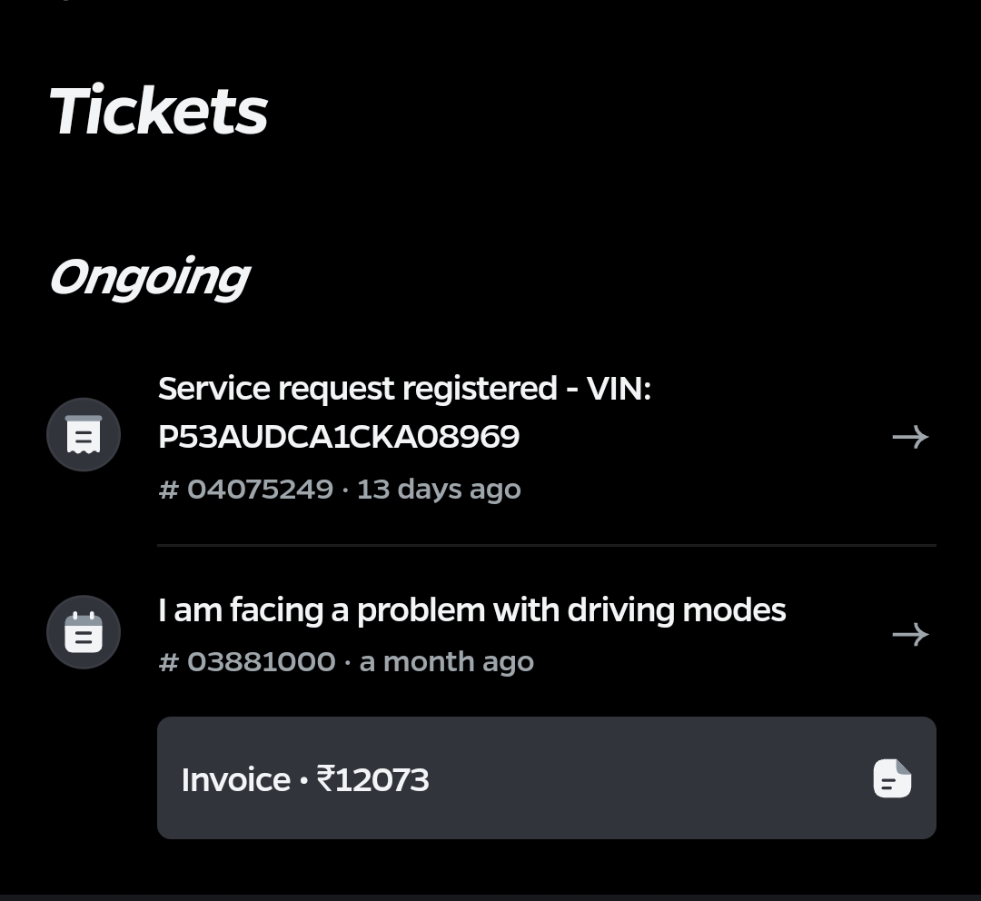 ___pritam___'s tweet photo. I'm extremely dissatisfied with the service provided by krishnanagar(WB) https://t.co/Xpu8xYt5BX #ola #s1air remains unrepaired.Your team promised to diagnose and fix the problems, but after 1 month,I have yet to receive any updates. #03881000 #olas1air
@OlaElectric @bhash https://t.co/km7f2Oa0b0