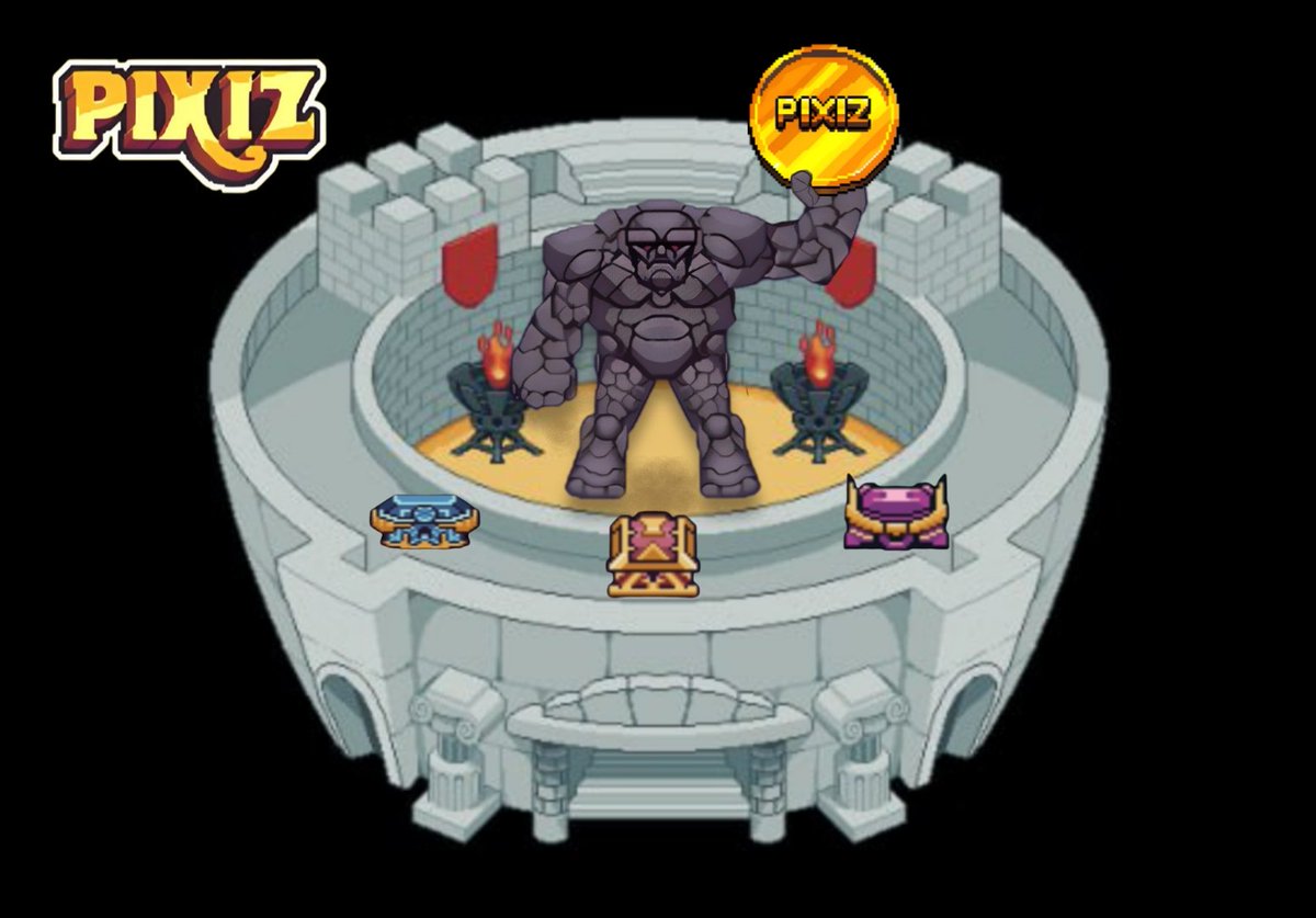 Arena on <a href="/playpixiz/">Pixiz</a> will be available soon and I think we will be surprised with attractive chest's after victory.👀

 shout $PIXIZ beyond the MOON🌙