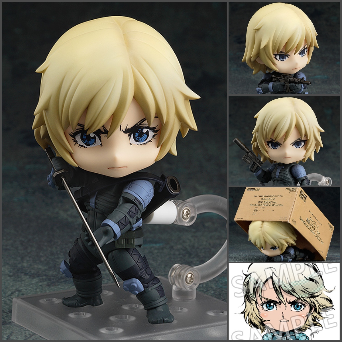 From “METAL GEAR SOLID 2: SONS OF LIBERTY” comes a Nendoroid Raiden! This Nendoroid includes a hand gun, assault rifle, cardboard box, &amp; katana! Preorder today &amp; receive a GSC Bonus 'Shikishi' Illustration by Yoji Shinkawa!

Shop: s.goodsmile.link/iSs

#MetalGear #Goodsmile