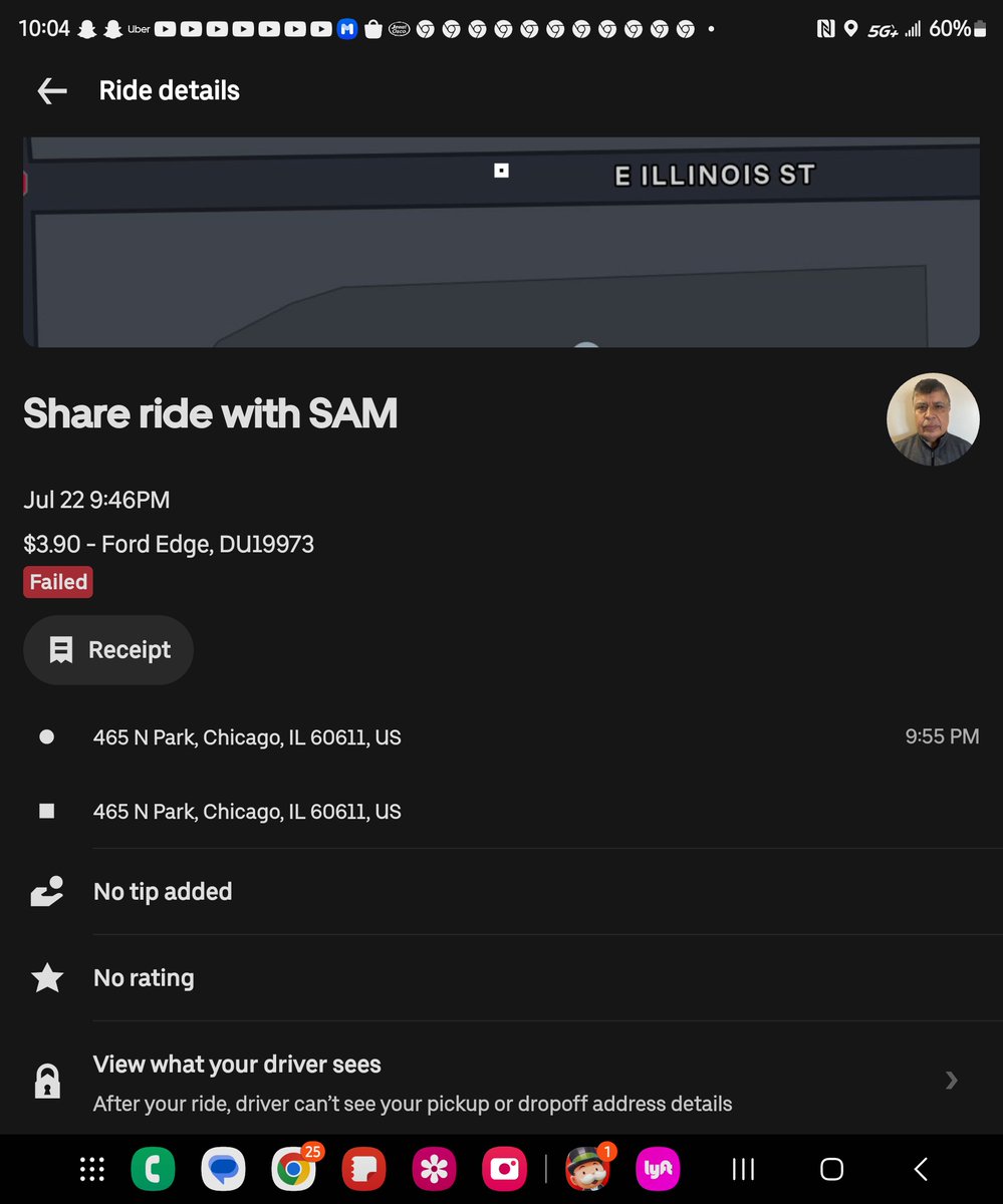 AthenaZone1's tweet photo. I was just disgusting Discrimination by this Uber driver in Chicago,Illinois. He Siad my ride had disappeared off his screen but he freaking CANCELED IT 🤬 https://t.co/5yHCu9GRGZ