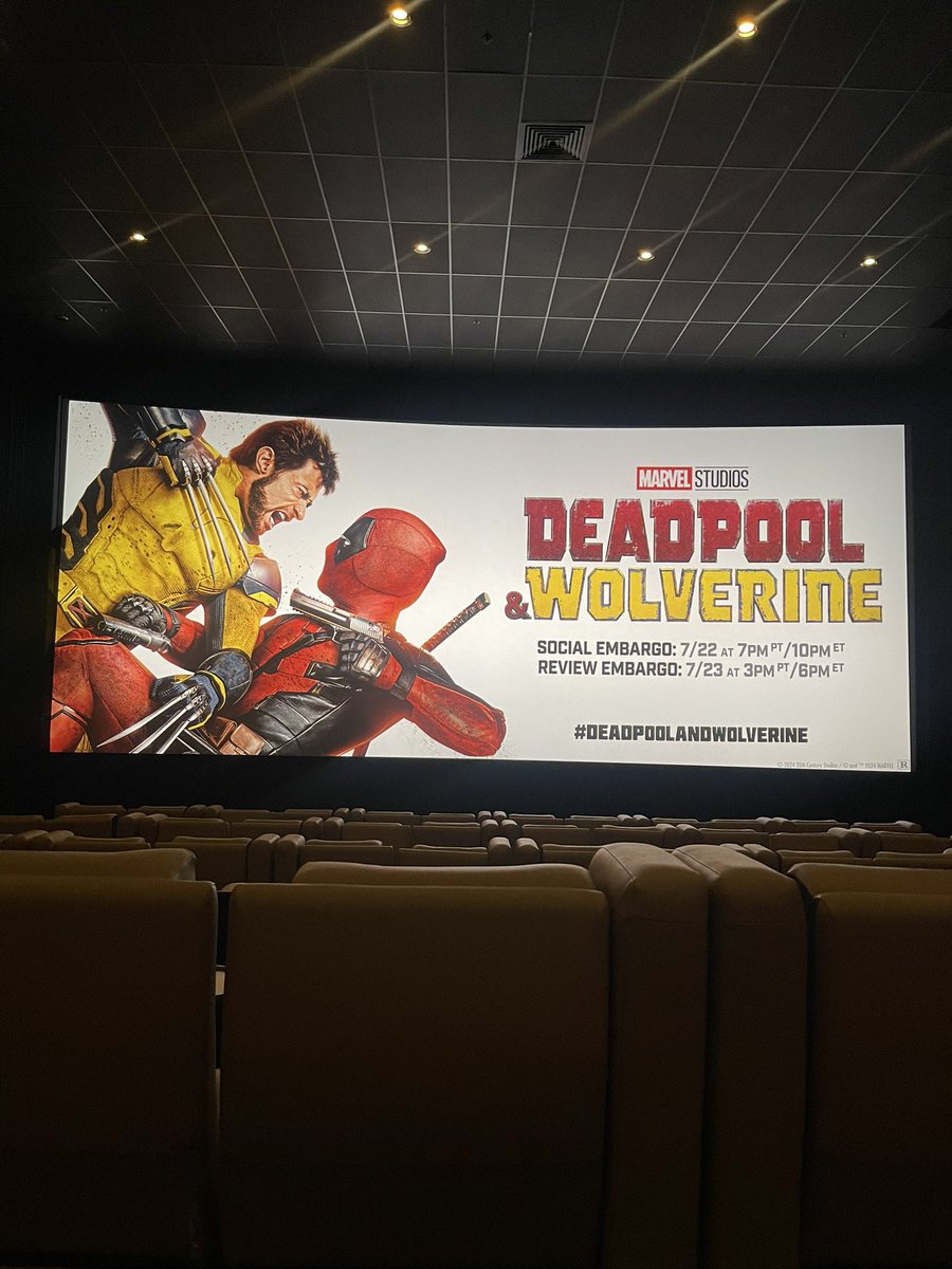 What a time to be alive and watch #DeadpoolAndWolverine 

A beautiful love letter to 20th Century Fox and the heroes they brought to the big screen

You can see Ryan and Hugh put their heart and soul into this

The Cameos, the cinematography, THE MUSIC. Run don’t walk to get tix