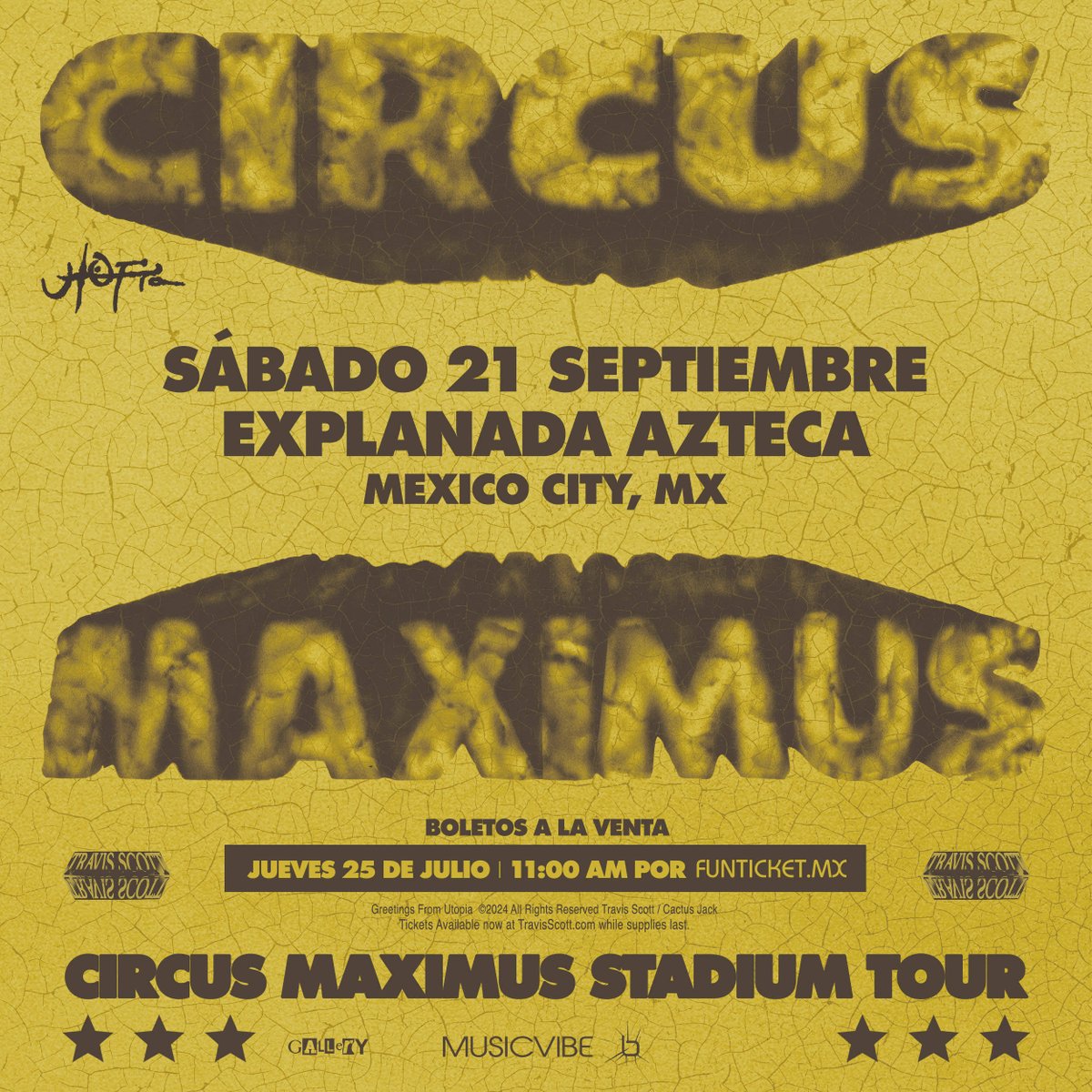 BlancaLechuza's tweet photo. Como parte de su "CIRCUS MAXIMUS TOUR", @trvisXX se presentarรก este 21 de septiembre en la Explanada del Estadio Azteca.
Venta General ya activa: https://t.co/9MVVwtmZg0
@Musicvibe_mx/#TravisScott
#CIRCUSMAXIMUSTOUR #ExplanadaAzteca https://t.co/ixEyvFH3L3