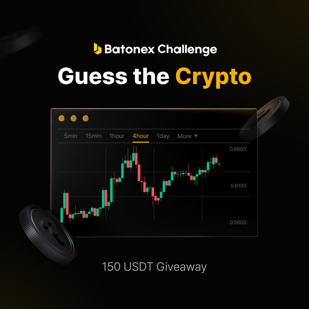 batonex_global's tweet photo. 💸 $150 GIVEAWAY 💸

🤔 Can you guess the #crypto in this chart?

▪️ Comment your answer using #BatonexChallenge 
▪️ Follow @batonex_global, RT &amp; tag friends
▪️ 5 winners * 30 $USDT https://t.co/U6mIZAXzCF