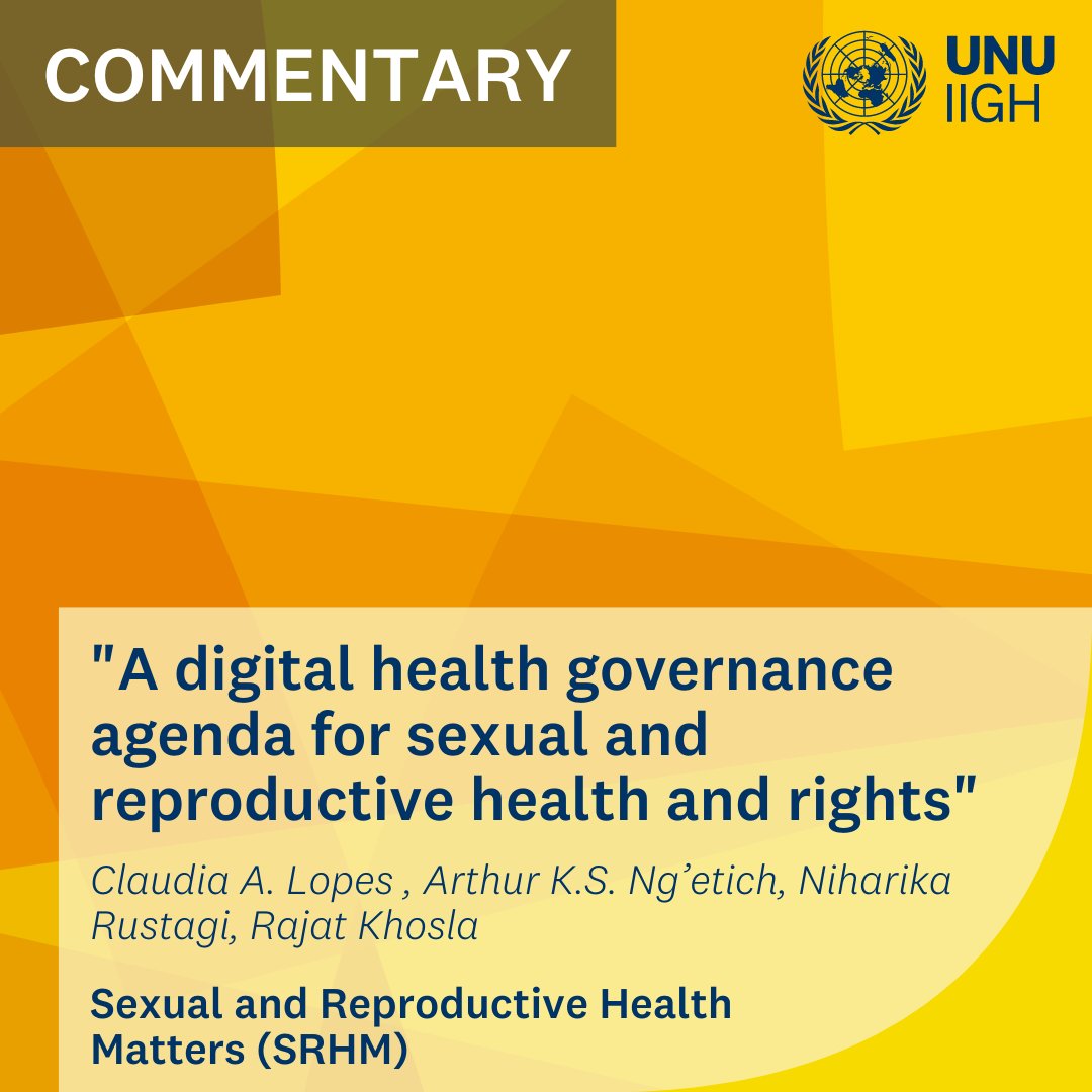 UNU International Institute for Global Health tweet media
