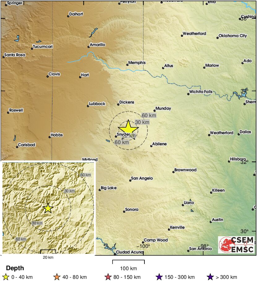 LastQuake's tweet image. 🔔#Earthquake (#sismo) M4.9 occurred 3 mi NW of #Rotan (#Texas) 12 min ago (local time 22:38:44). More info at:
📱emsc-csem.org/lastquake/how_…
🌐m.emsc.eu/?id=1686283
🖥emsc-csem.org/Earthquake_inf…