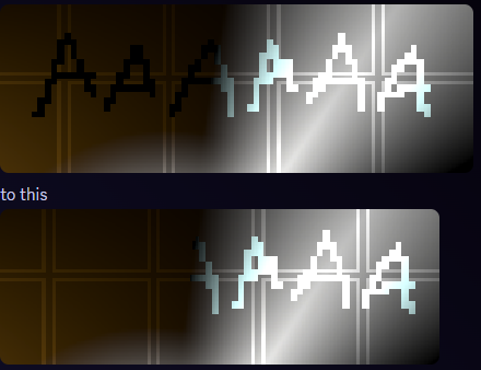 Umbreon117's tweet photo. Just spent 3 hours making it so the text is actually invisible instead of just spawning when you swap lights types. 

Should have broken into the shader code hours ago, instead of playing around in shader graph. It was literally 2 lines of code. Still worth it https://t.co/3HInEbdbw5