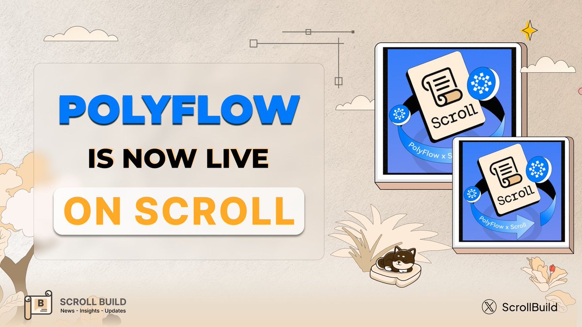 ScrollBuild's tweet image. 🚀 Polyflow is Now Live on @Scroll_ZKP ! 

Excited to share that @Polyflow_Tech is now integrated with Scroll, Ethereum&apos;s zkEVM Layer 2 solution. 💫

Experience smooth, secure, and scalable transactions today!

🔗 app.polyflow.tech

#ScrollBuild #Scroll_ZKP