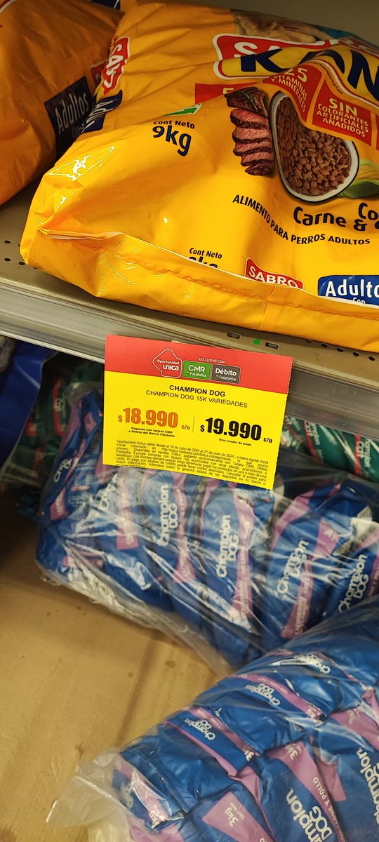 8Mr_Nano8's tweet photo. @TottusChile Hoy en tienda del mall de Copiapó, compré Champiñon Dog de 15kg por oferta publicada, sin embargo ésta no estaba vigente, según me expresó quien me atendió en servicio al cliente. Y no me respetó precio contraviniendo la Ley del consumidor. https://t.co/PZrr5s7Saa