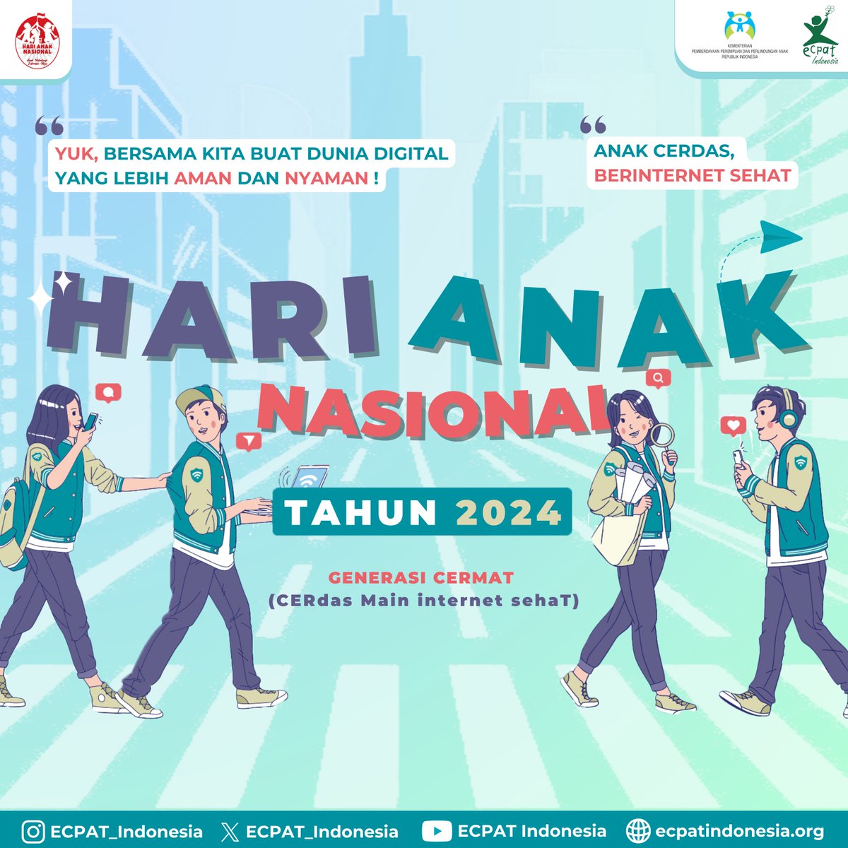 Selamat Hari Anak Nasional 2024! 🎉✨

Semoga anak-anak Indonesia selalu mendapatkan cinta dan perhatian yang mereka butuhkan untuk meraih mimpi-mimpi mereka

#HariAnakNasional #AnakIndonesia #MasaDepanCemerlang