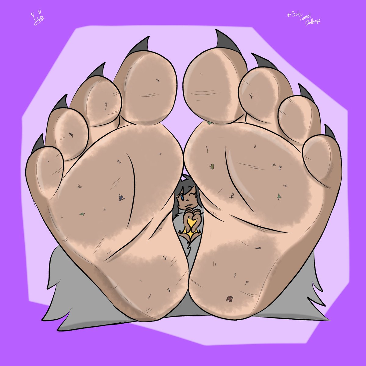 Wildstick1's tweet photo. Toska loves games and challenges, but the first thing someone should do before starting is... CLEAN THEIR FEET! I'm sorry... Toska is not very hygienic. 😠👣🧼
#giant #giantess #soletunnelchallenge #feet #POVfeet #Size #sizetwitter #Sizekink #Ogress https://t.co/b0D7YIvmBQ