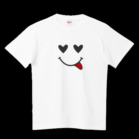 TGT_0107's tweet photo. #Tシャツトリニティ 
【ハートちゃん】販売中✨
ニコちゃんならぬ、目がハートの
ハートちゃん❤️
真っ赤な舌がチャームポイント😜
#Tシャツ #かわいい #デザイン
https://t.co/pwtysEkAK5 https://t.co/7pp3riCGdh