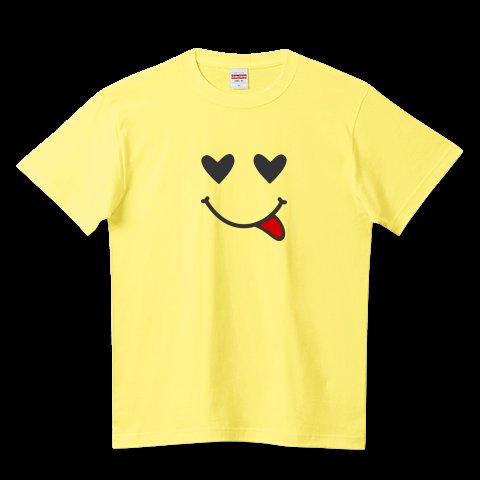 TGT_0107's tweet photo. #Tシャツトリニティ 
【ハートちゃん】販売中✨
ニコちゃんならぬ、目がハートの
ハートちゃん❤️
真っ赤な舌がチャームポイント😜
#Tシャツ #かわいい #デザイン
https://t.co/pwtysEkAK5 https://t.co/7pp3riCGdh