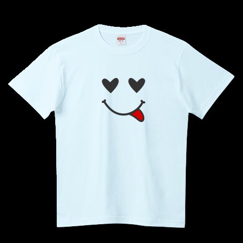 TGT_0107's tweet photo. #Tシャツトリニティ 
【ハートちゃん】販売中✨
ニコちゃんならぬ、目がハートの
ハートちゃん❤️
真っ赤な舌がチャームポイント😜
#Tシャツ #かわいい #デザイン
https://t.co/pwtysEkAK5 https://t.co/7pp3riCGdh