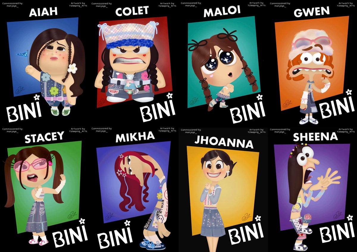 #BINI as inside out characters! this is so cute