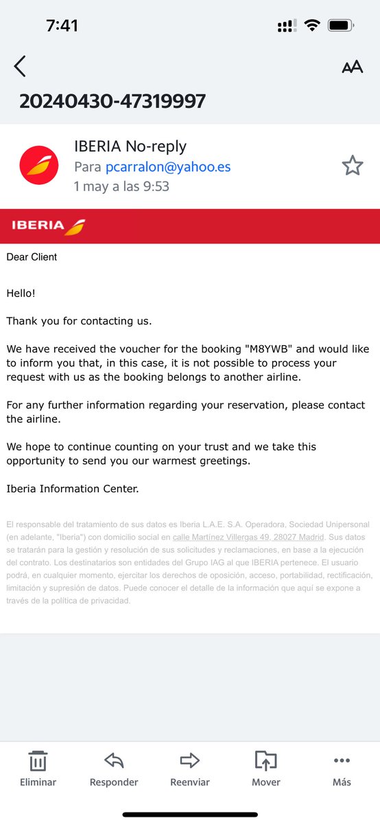 patcarralon's tweet photo. @Iberia @iberiaexpress Lo se, y muy bien. Ya casi os conozco . Cuando voy a @iberiaexpress me manda a vosotros @Iberia  y vosotros me mandais a ellos. Es una vergüenza. Aquí las respuestas. Que hago? https://t.co/2c61qwjLss