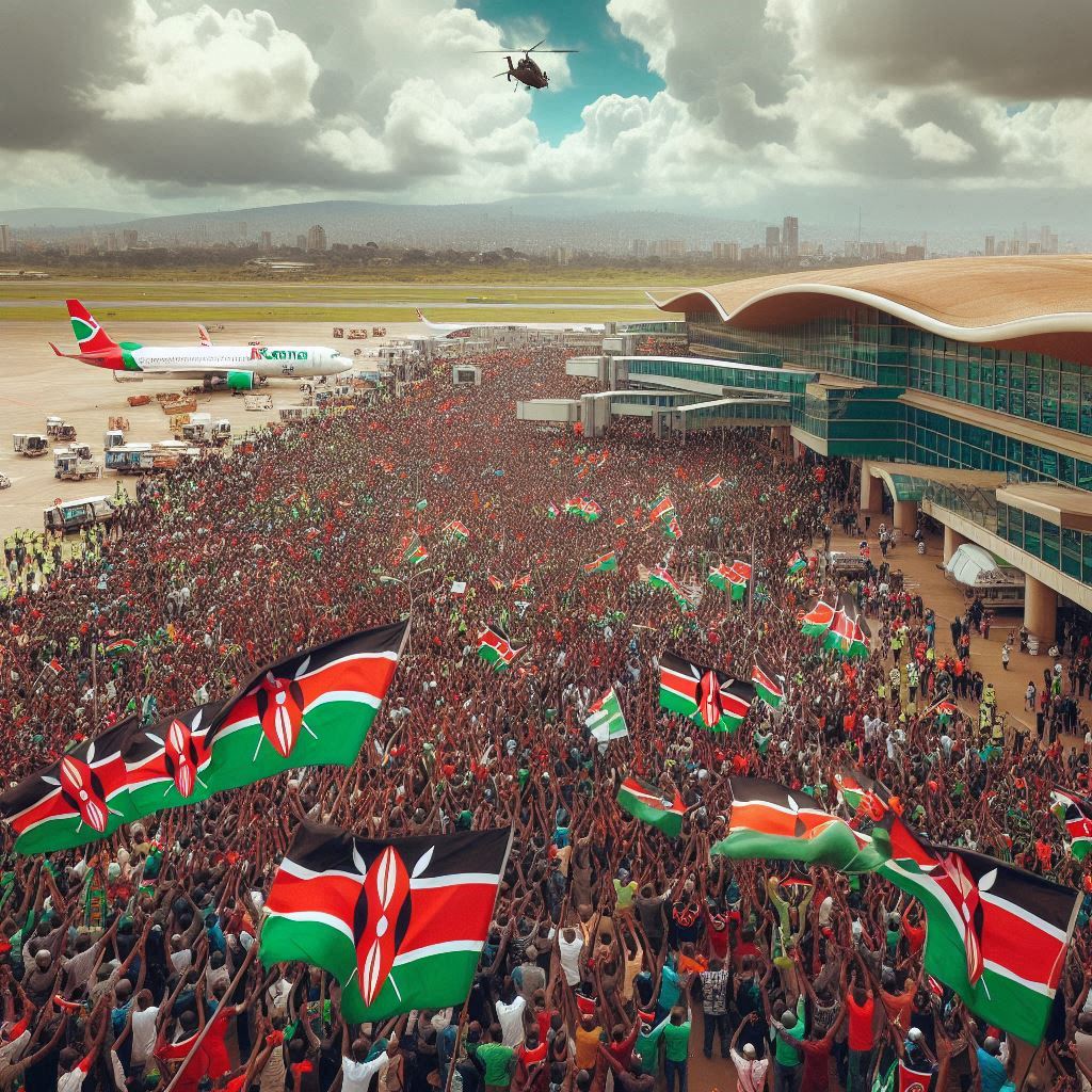 #OccupyJKIA
Who will advise Ruto that 'Heri kuziba ufa kuliko kujenga ukuta?' Waiting for the GenZ to invade and destroy public resources whereas there is something you can do to prevent it....then that shows how ignorant you are. 

Eric Omondi Kenya Railways President Ruto