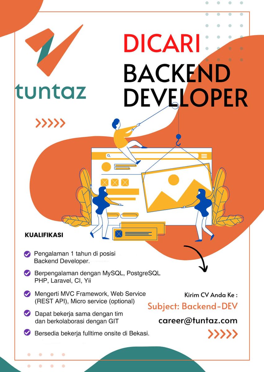 LokerKarir_IT's tweet photo. Lowongan Kerja Backend Developer

#lokerkarir_it #lokerit #lokerprogrammer #lowongankerja #loker #lokercot

cc : @hrdbacot https://t.co/0XA6Gki3IV