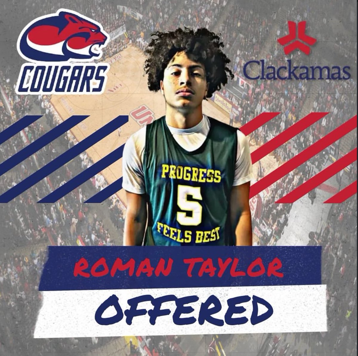 Bball_knights's tweet photo. Congratulations to Roman Taylor on receiving his first offer from Clackamus Community College... many more to come your way! 
-
@31_romann https://t.co/LfbAP6LYxK