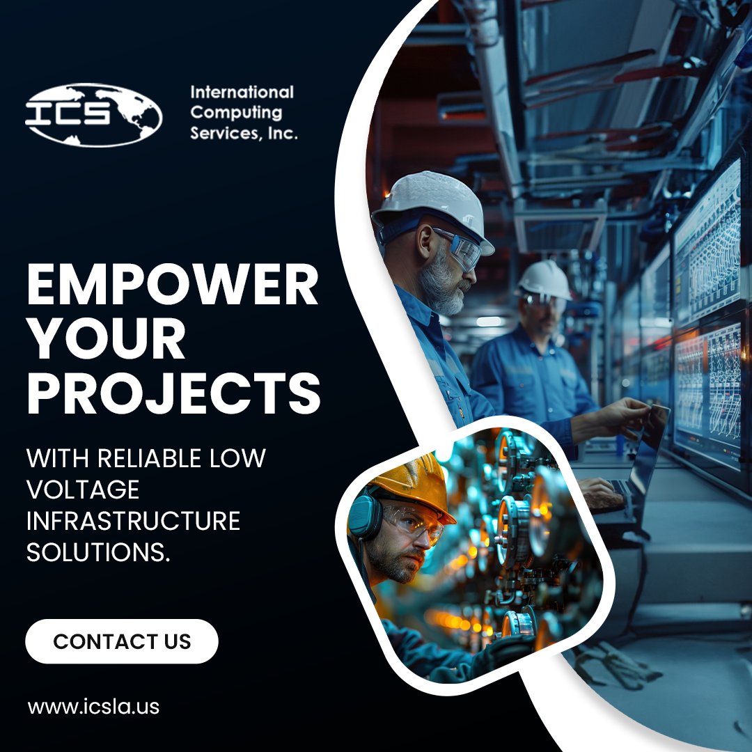 ICS_Meta_D's tweet photo. Trust ICS for top-tier low voltage solutions tailored to enhance efficiency and safety. Ready to elevate your project?
๐Let's connect today
#LowVoltageSolutions #InfrastructureTransformation #SafetyFirst #TailoredSolutions #ICSolutions #ProjectElevation #TechInnovation https://t.co/imSbW4yt0a
