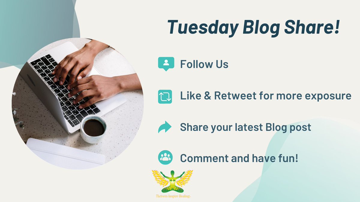 ThriversInspire's tweet photo. 💻It's time for another Tuesday Blog Share! 💻
✍️Share your new #Blog Post Comment and have fun! 🙌🏿🎉🎊
✍️Follow, Like & Share for more exposure! 💫
#WritingCommunity #WritersLift #Blogger #Author #BlogCommunity #WritersCommunity https://t.co/PluBh9OI04