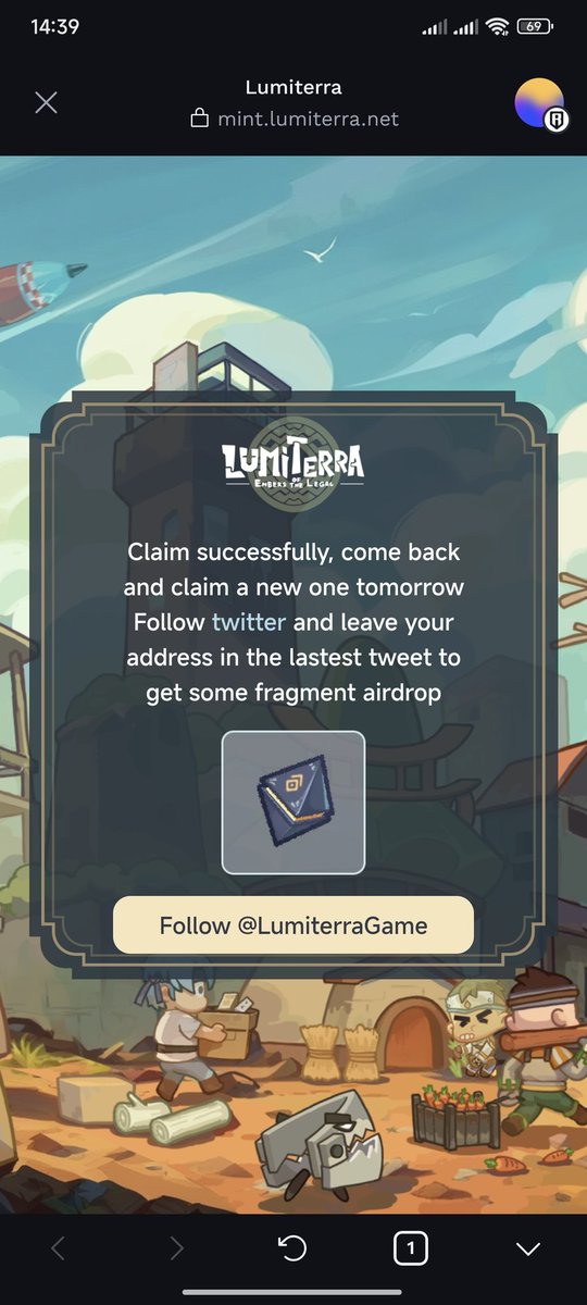 foxzeaker77's tweet photo. @LumiterraGame 0x9694a21cb7faa69e6808ff36e78f469089960912 https://t.co/gAUaulhgxO