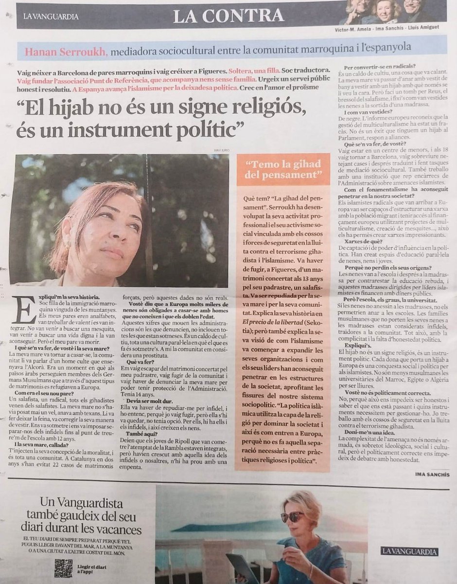 jbohigasm's tweet photo. Aquesta noia és de Figueres. A veure si s'atreveixen a dir-li racista o islamòfoba. https://t.co/D3dOUOcL5y