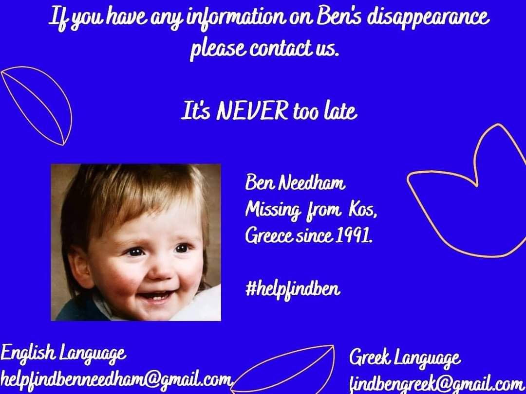 FindBenNeedham's tweet image. 33 years missing tomorrow Ben. Please make that call #HelpFindBen