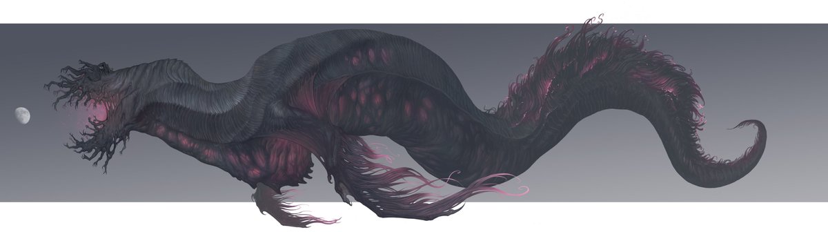 Midnightyz98's tweet image. The Cosmic Maggot was the first piece of work I did when I joined this project in 2021. It was also my first job in the gaming industry, so this character holds deep meaning for me. Now, this character has almost become a creature that appears in all my worldviews. Although my…
