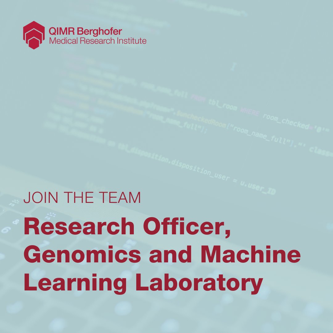 We are seeking a Research Officer with experience in applying/developing computational and #bioinformatics methods to #cancer research, particularly in analyzing spatial omics data. Learn more and apply: tinyurl.com/42a8vta7 #jobalert #careers