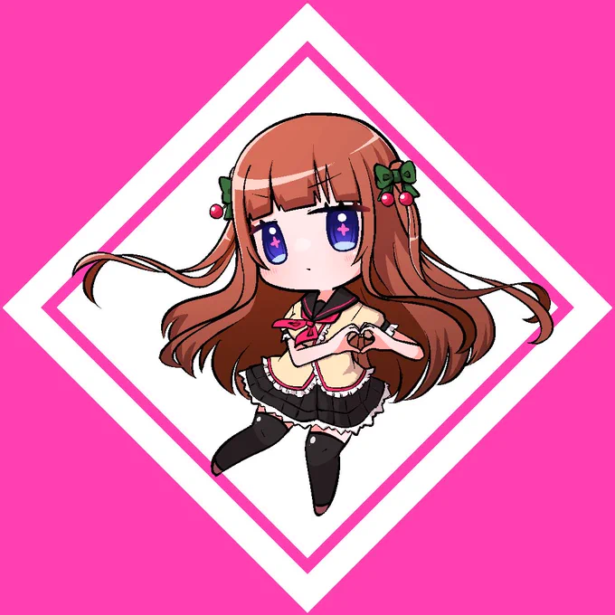 ずきゅーん #ちぇり絵