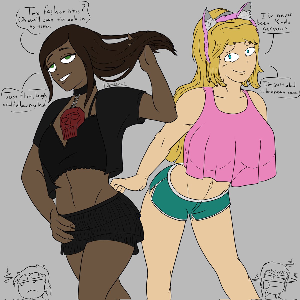 92mechas's tweet photo. A villain and a hero but they both like fashion! https://t.co/8YLzFUHb5u