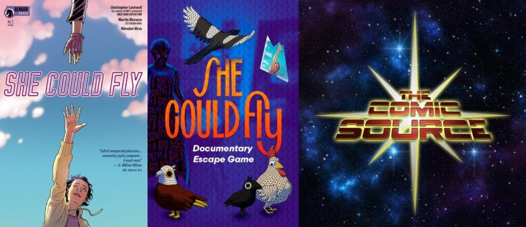 LRM_Exclusive's tweet photo. She Could Fly Documentary Escape Game: The Comic Source #christophercantwell #shecouldfly https://t.co/WiSL6jRv4b https://t.co/4npO5zulKh