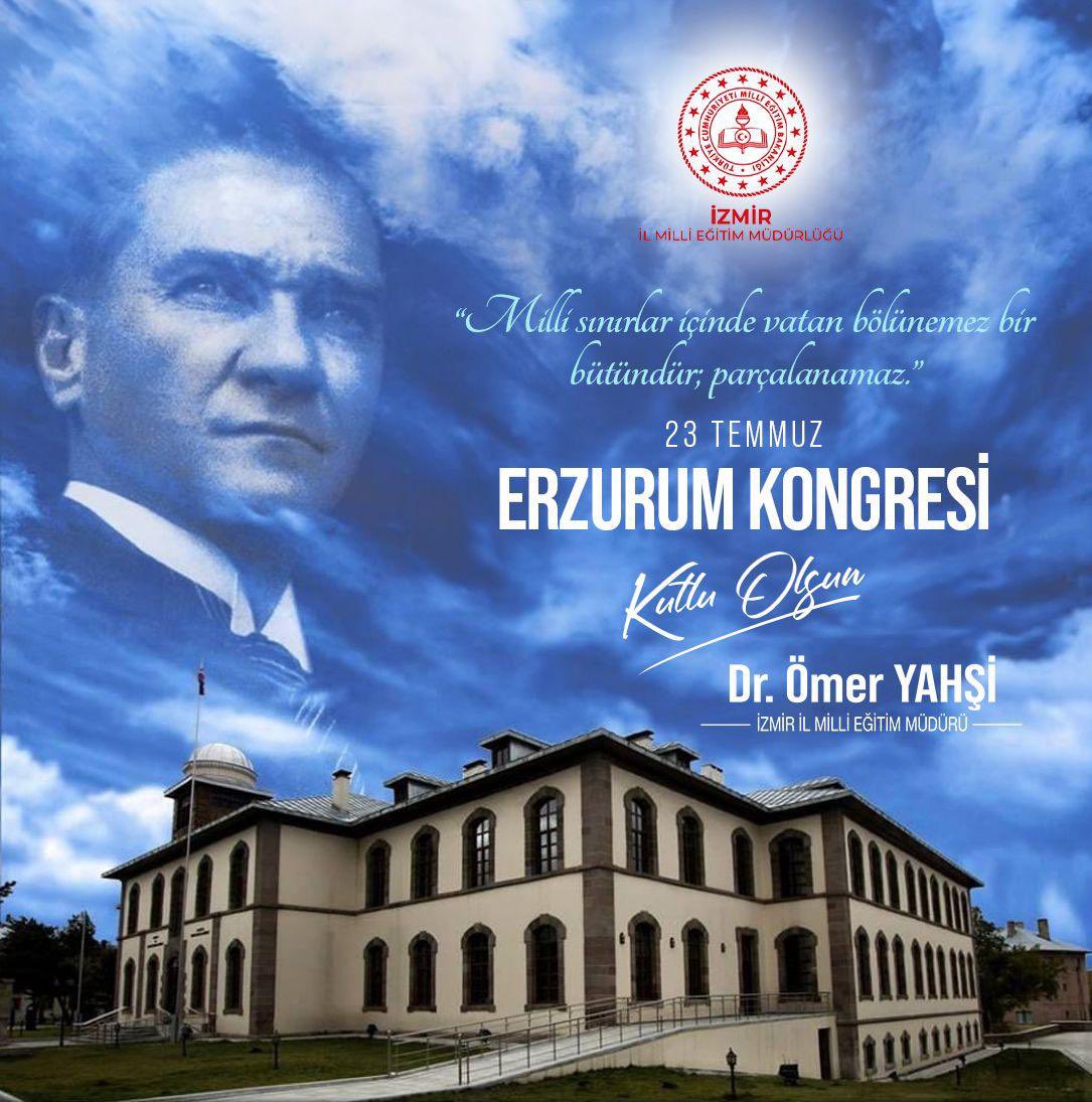 “Milli sınırlar içinde vatan bölünemez bir bütündür;parçalanamaz.”
📍Erzurum Kongresi Kutlu Olsun.

<a href="/tcmeb/">Millî Eğitim Bakanlığı</a> 
<a href="/Yusuf__Tekin/">Yusuf Tekin</a> 
<a href="/drsuleymanelban/">Dr. Süleyman Elban</a> 
<a href="/yahsiomer/">Dr. Ömer YAHŞİ</a>