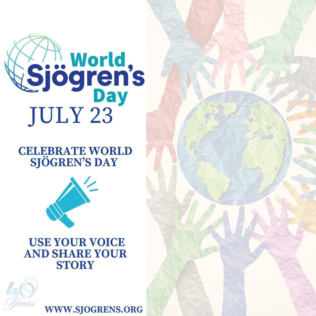 Today is World Sjögren's Day! Make a donation and DOUBLE YOUR IMPACT thanks to Amgen and their match up to $40,000

buff.ly/4fh5hhp
 
#WorldSjögrensDay #WorldSjogrensDay #Sjögrens #Sjogrens #SjögrensDisease #SjogrensDisease #SjögrensSyndrome #SjogrensSyndrome