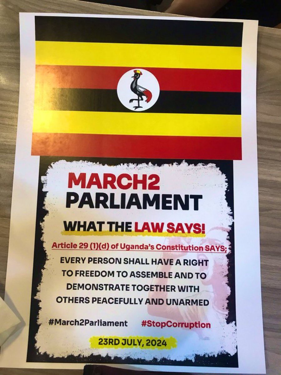 RodgersTuhamye's tweet photo. It’s the D-Day and we attack….
#March2Paliament
#StopCorruptionTuesday https://t.co/fbiSssYcp5