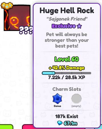 brxeet's tweet photo. 🎉Daily Pet Simulator 99 Giveaways | Day 30🎉
🔥Huge Hell Rock🪨

Requirements:
🥇1. Follow me
❤️2. Like &amp; RT
🔴3. Subscribe to me - https://t.co/9RUP9leYD0
💬4. Reply with your username

🎉Ends in 48 hours!
#Roblox #PS99 #PetSimulator99 #PetSim99 #PetSimulator99Giveaways https://t.co/e3STfcJENV