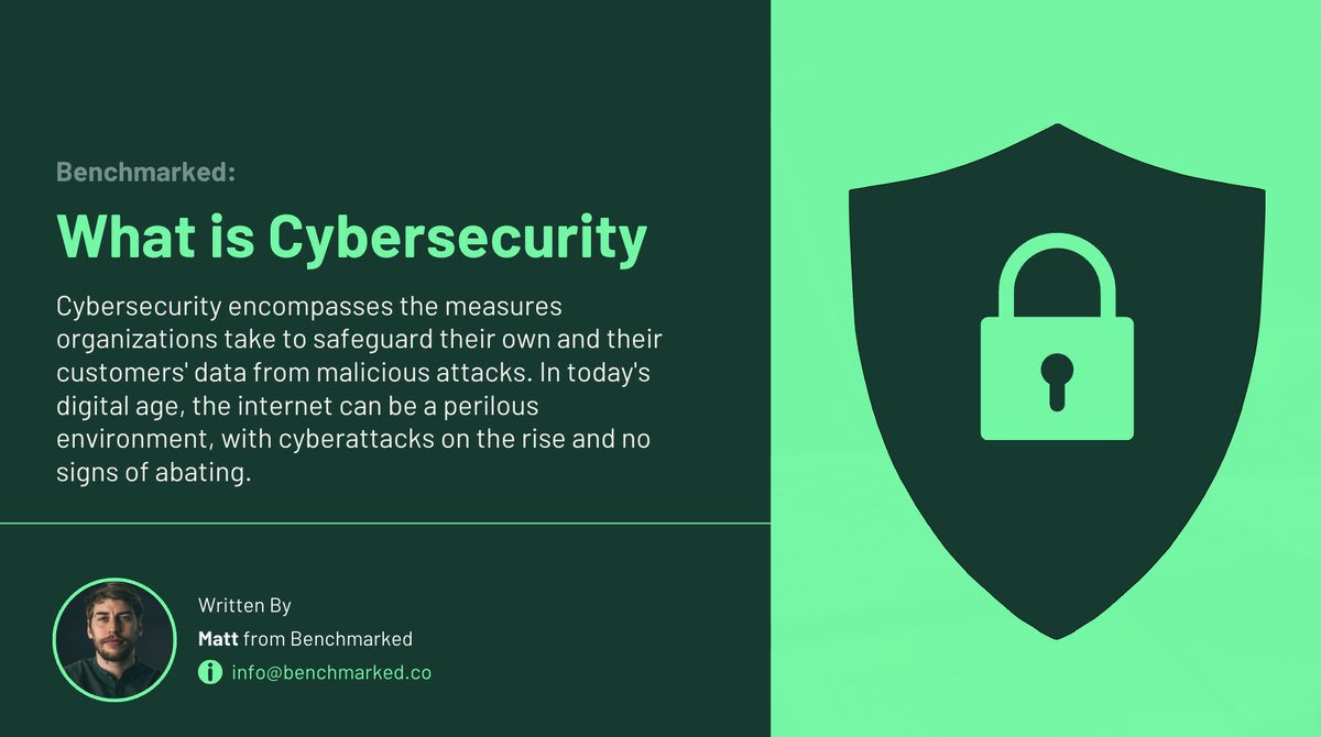 cyberpartner_'s tweet image. Quick 1min thread on "What is Cybersecurity", how organizations can fight against cyberthreats and how much are spending on it.

👇 a thread

#Cybersecurity #Benchmarked #Compliance #IT #Cyberattack #Pentest