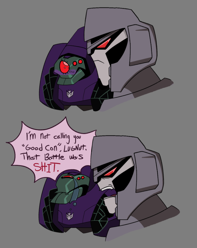 SquickersCat's tweet photo. subplot of TFA #TFA #TransformersAnimated #Lugnut #Megatron #Transformers https://t.co/ClRVtSLPnX