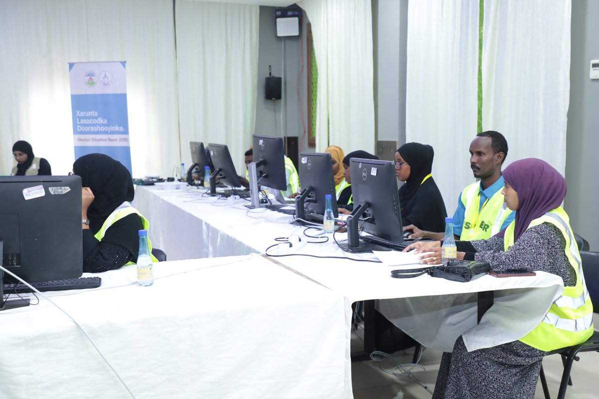Punsaa_PL's tweet photo. Puntland non state Actors Association @Punsaa_PL has launched the Election Situation Room (#ESR) which is designed to solve all complaints related to #Puntland local elections of #Garowe, #Dangorayo &amp; #Godobjiiraan.

#PuntlandElections #PLGE https://t.co/a5n7BywRJY