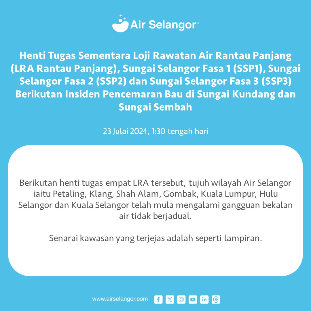 Air Selangor tweet media