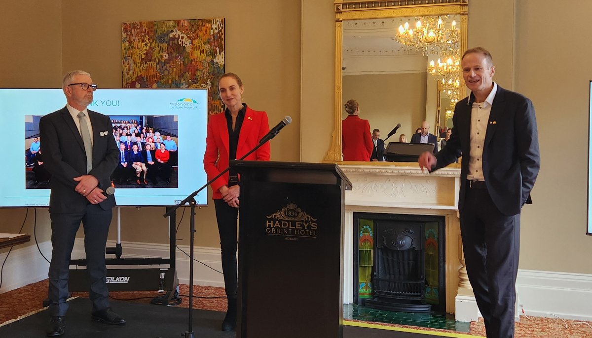 RHHresearch's tweet image. It was an honour to host Australians of the Year, @ProfGLongMIA & @ProfRScoylerMIA, for a discussion into 'Australia's national cancer' - melanoma, and their incredible breakthroughs with immunotherapy. It was a privilege to learn from such esteemed leaders in cancer research!