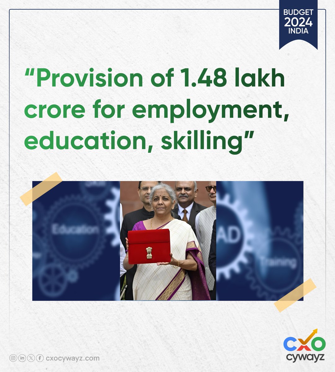 Provision of 1.48 lakh crore forr employment, education, skilling #Budget2024

#UnionBudget #UnionBudget2024 #IndianBudget #BudgetHighlights #BudgetAnalysis #Economy #Finance #India #Government #FinanceMinister
