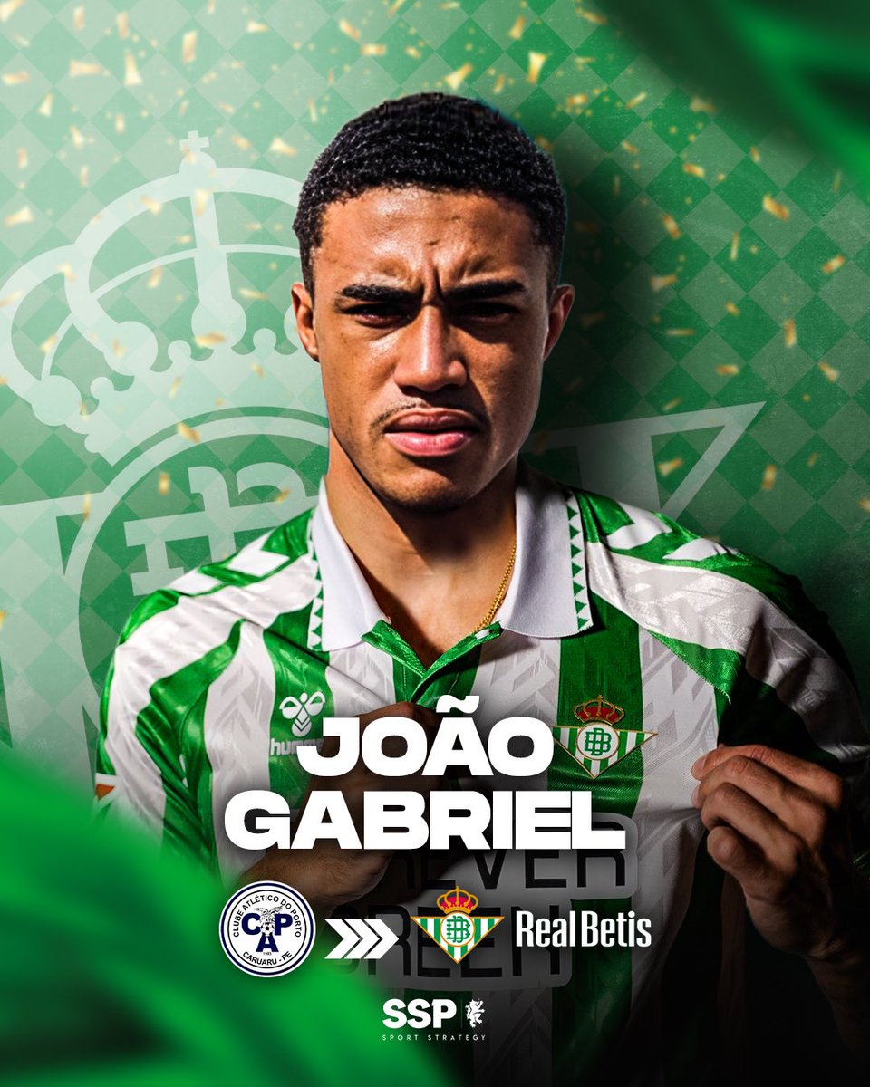 João Gabriel joins Real Betis.

19 year’s old Brazilian winger displayed exceptional talent with Porto-PE in the brazilian second division of Pernambuco’s regional championship where he emerged as a standout talent for his blazing speed and sharp scoring instinct.

SSP Sport
