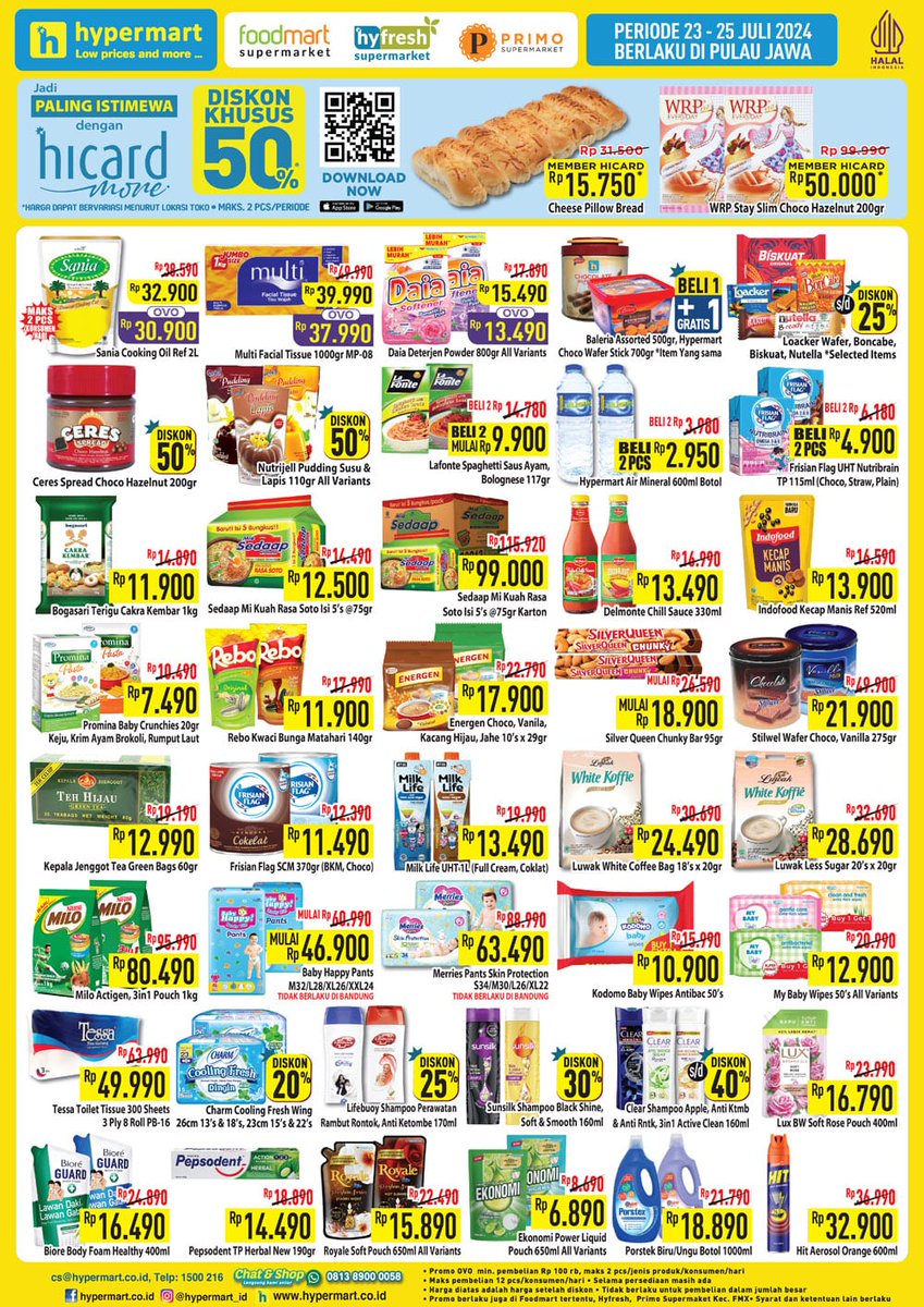 promojsm's tweet image. Promo Diskon Hypermart 23-25 Juli 2024
jsm-promo.com/2023/06/katalo…
#hypermart